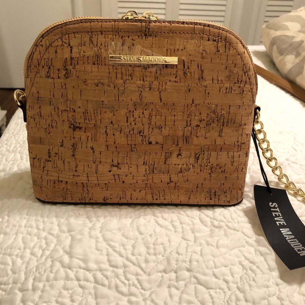 NWT STEVE MADDEN BMARILYN CORK CROSSBODY BAG PURSE